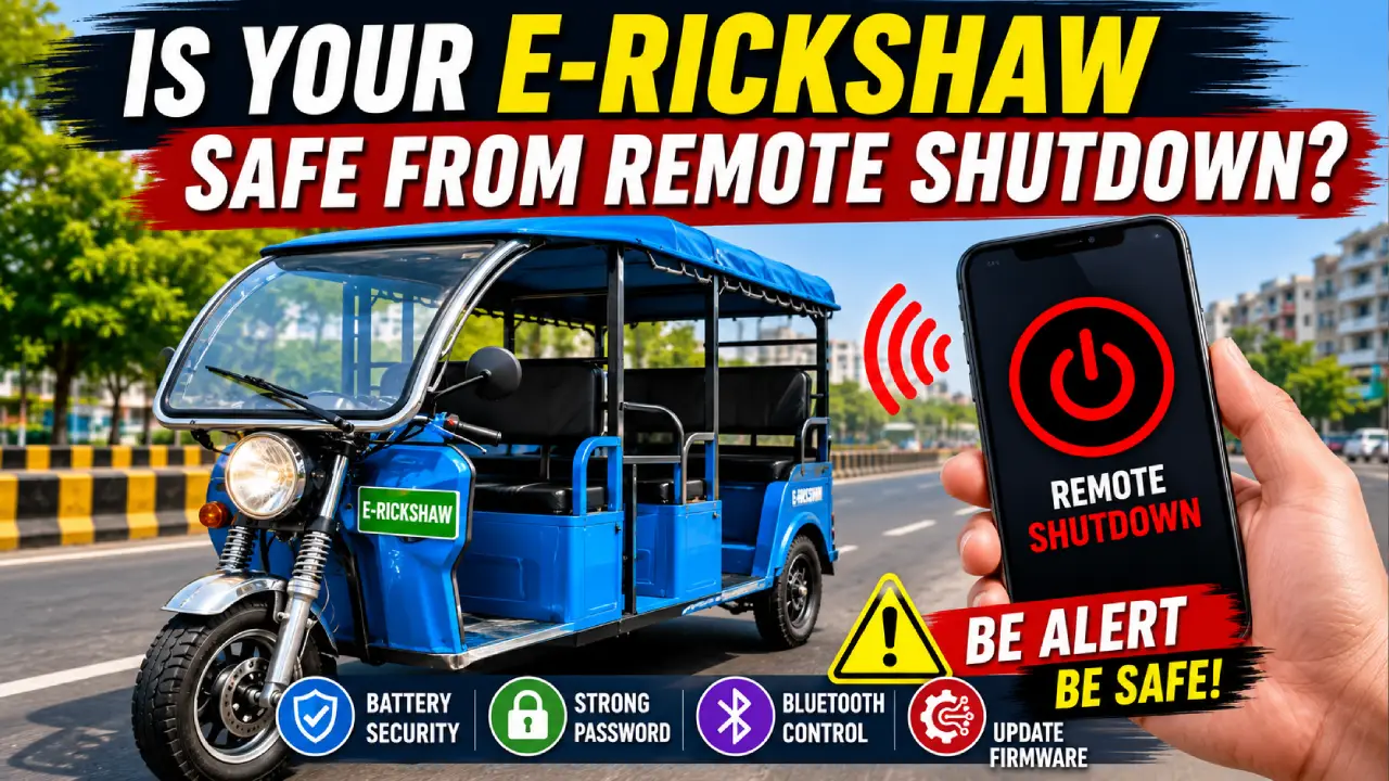 Government Cracks Down on E-Rickshaw Remote Shutdown Apps – Important Safety Update for EV Drivers