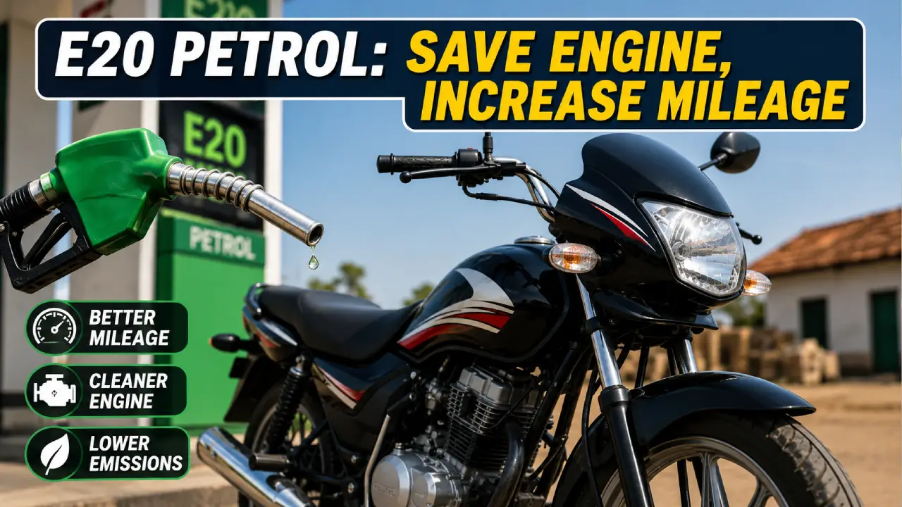 E20 Petrol Se Mileage Kam Ho Raha Hai? 100cc Bike Owners Ke Liye 5 Best Tips Jo Bachayengi Fuel Aur Engine