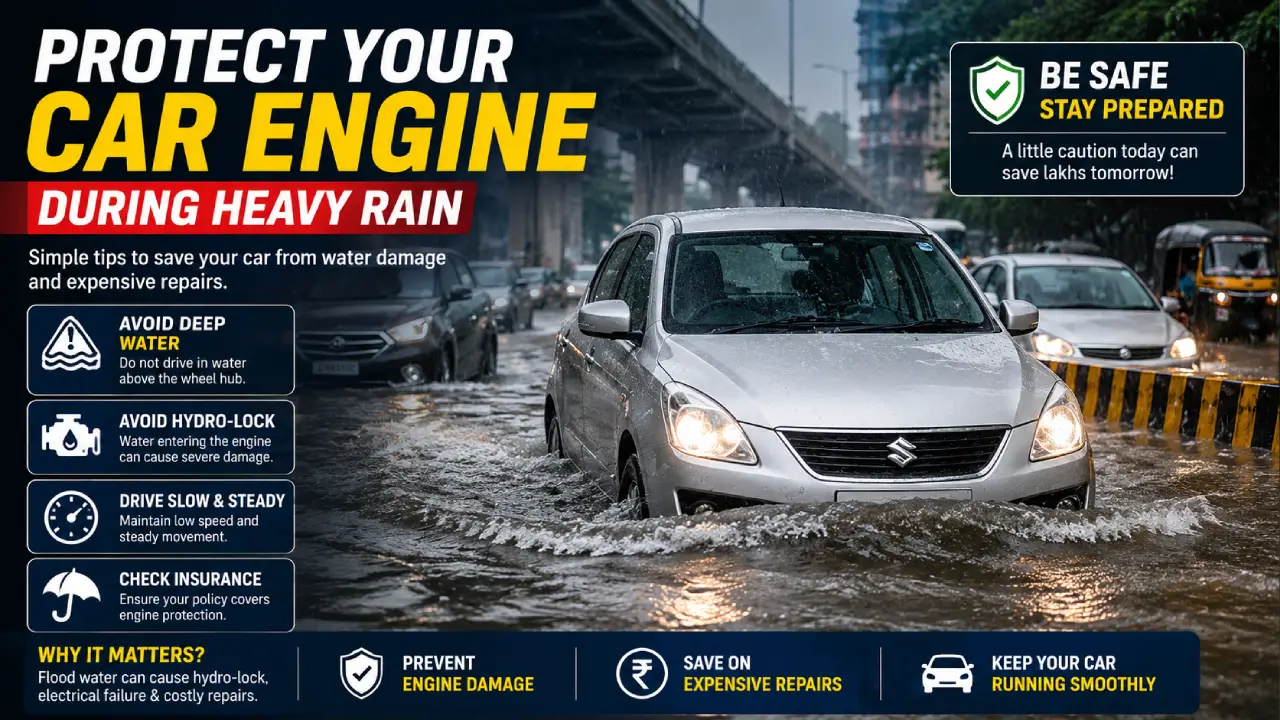 Rain Alert: Save Your Car Engine from Flood Damage with These Expert Tips